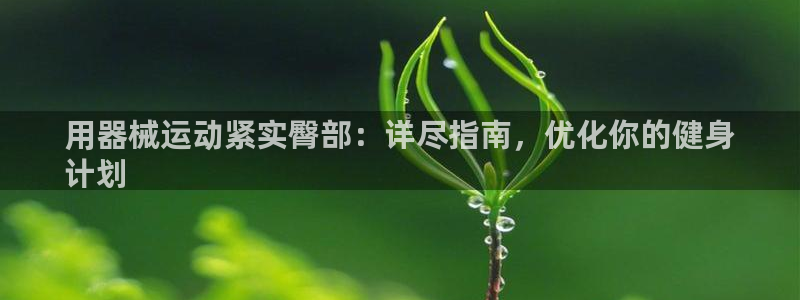 香港尊龙：用器械运动紧实臀部：详尽指南，优化你的健身