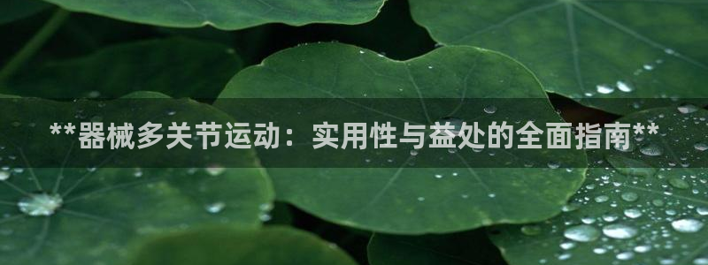 Z6尊龙凯时官方：**器械多关节运动：实用性与益处的