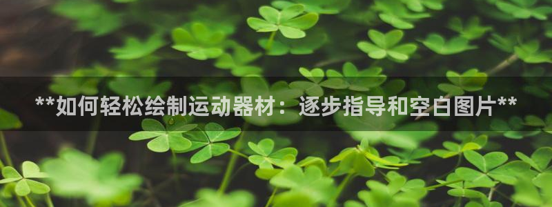 尊龙人生就要博旧版：**如何轻松绘制运动器材：逐步指