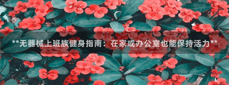 尊龙凯时是不是合法：**无器械上班族健身指南：在家或
