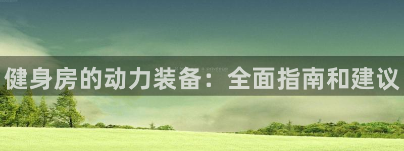z6尊龙凯时旗舰厅首页：健身房的动力装备：全面指南和