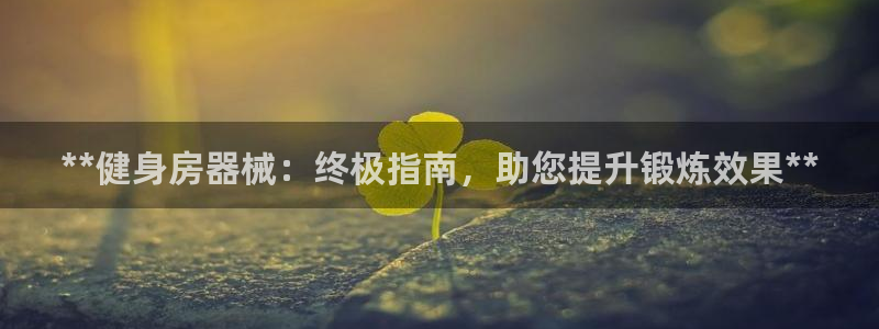 凯时app赢AG发财网来就送38：**健身房器械：终
