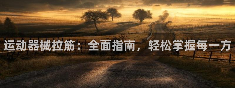 尊龙凯时俱乐部：运动器械拉筋：全面指南，轻松掌握每一