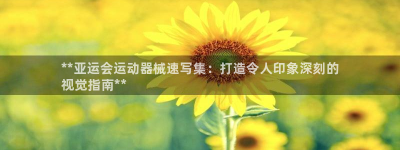 尊龙凯时 人生就是搏!平台：**亚运会运动器械速写集